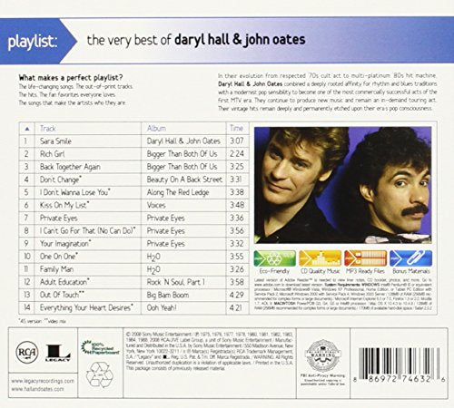 Playlist: The Very Best Of Daryl Hal L & John Oates