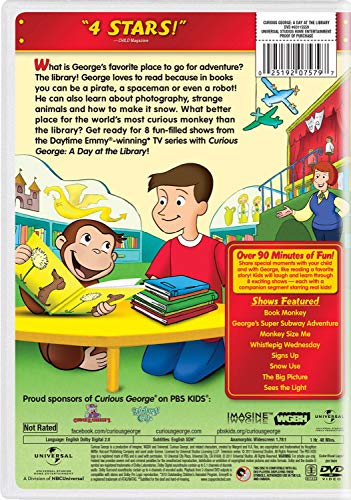 Georges le petit curieux: Une journée à la bibliothèque;Georges le petit curieux