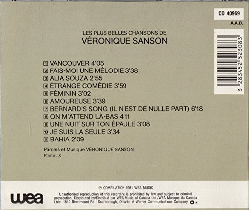 Les Plus Belles Chansons De Veronique Sanson - CD (Used)