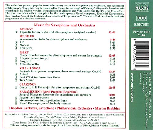 Music For Saxophone And Orches