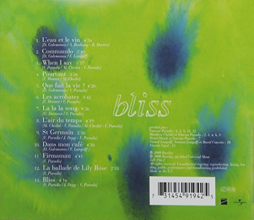 Vanessa Paradis / Bliss - CD (Used)