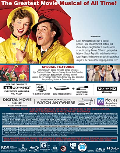 Singin' in the Rain - 4K/Blu-Ray