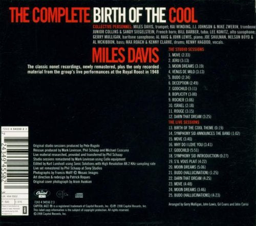 Miles Davis / Complete Birth Of Cool - CD (Used)