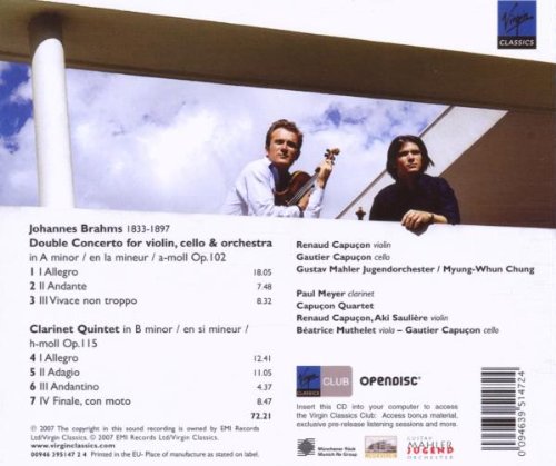 Brahms: Double Concerto & Clarinet Quintet Op.115