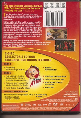 The Incredibles (Full Screen Two-Disc Collector's Edition) - DVD (Used)