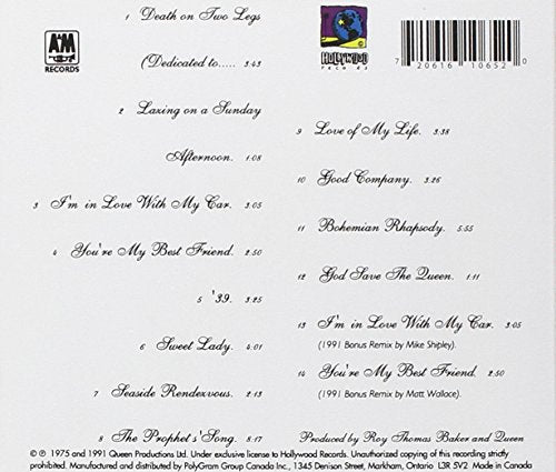 Queen / A Night At The Opera - CD (Used)