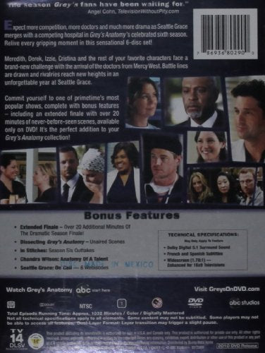 Grey's Anatomy: The Complete Sixth Season - DVD (Used)