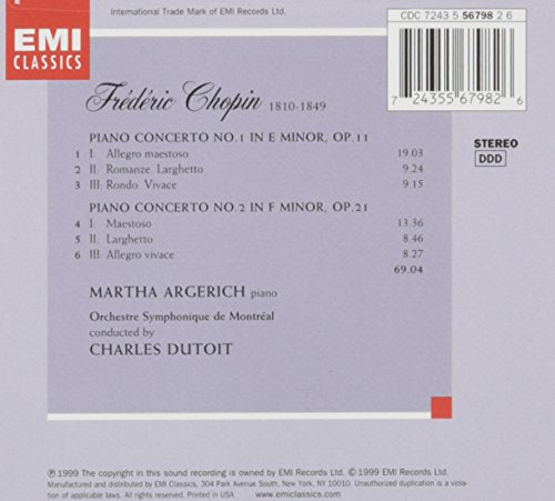 Chopin Piano Concertos 1 and 2