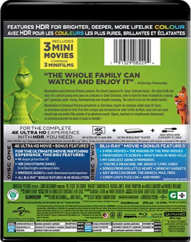 Illumination Presents: Dr. Seuss' The Grinch - 4K/Blu-Ray (Used)