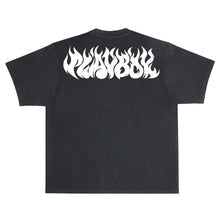 Color Bars X Playboy 'Flames 2.0 Boxy Fit' Tee - Black/White