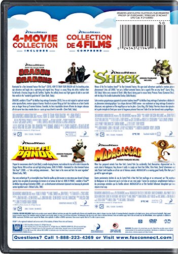 Shrek + Madagascar + Kung Fu Panda + How To Train Your Dragon Collection (Bilingual)