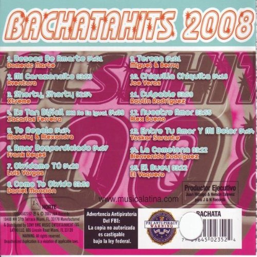 Bachatahits 2008