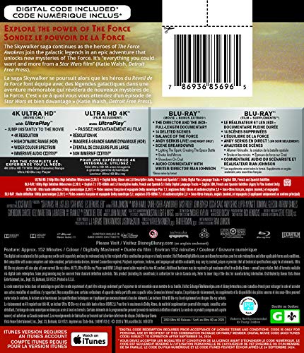 Star Wars / Les Derniers Jedi - 4K/Blu-Ray