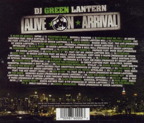 DJ Green Lantern / Alive on Arrival - CD (Used)