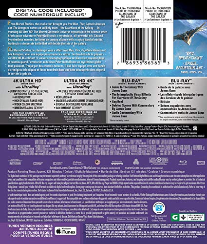 Guardians Of The Galaxy - 4K/Blu-Ray