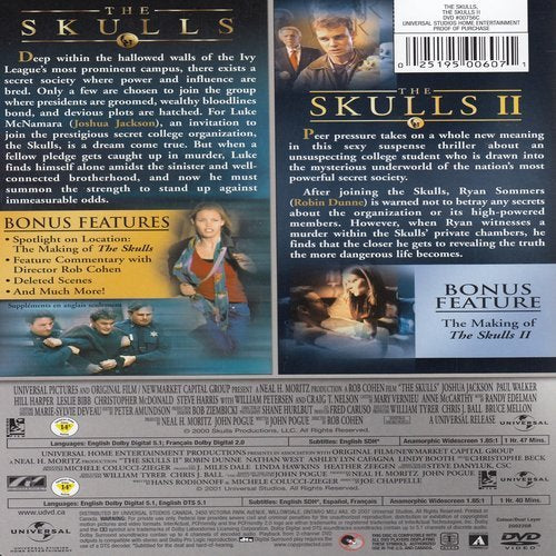 The Skulls 1 + The Skulls 2 - DVD (Used)
