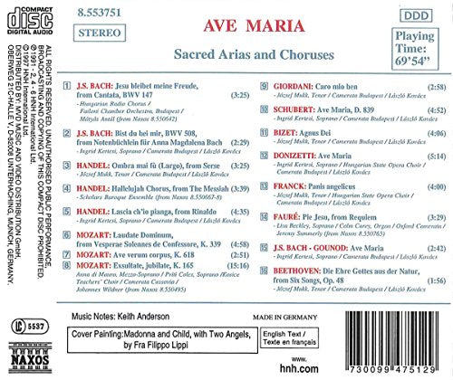 Johann Sebastian Bach / Ave Maria: Arias sacrées et chœurs - CD (Occasion)