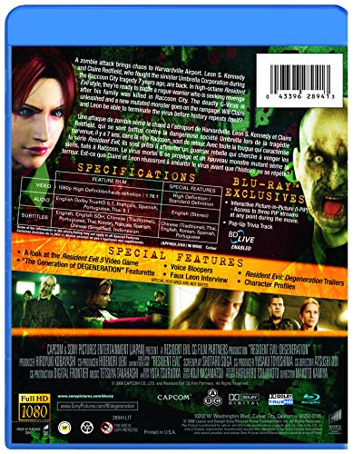 Resident Evil: Degeneration - Blu-Ray (Used)