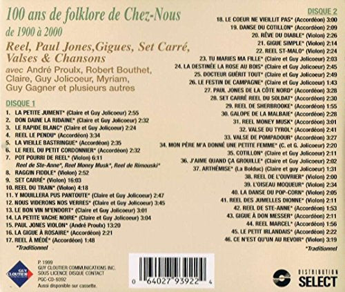Variés / 100 Ans de Folklore Quebecois, Vol. 1 - CD (Used)