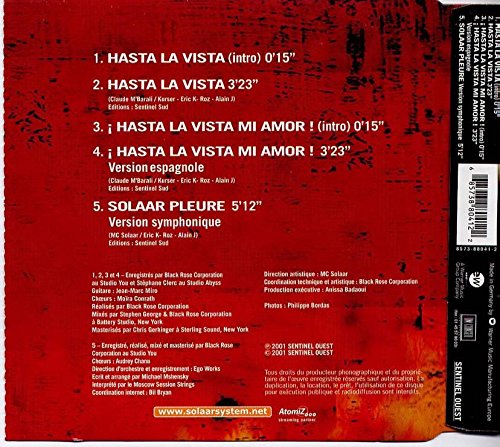 MC Solaar / Hasta la vista: Je M'envole Avec Toi - CD (Used)