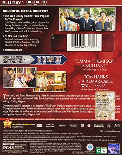 Saving Mr. Banks (Blu-ray + Digital Copy) (Bilingual)