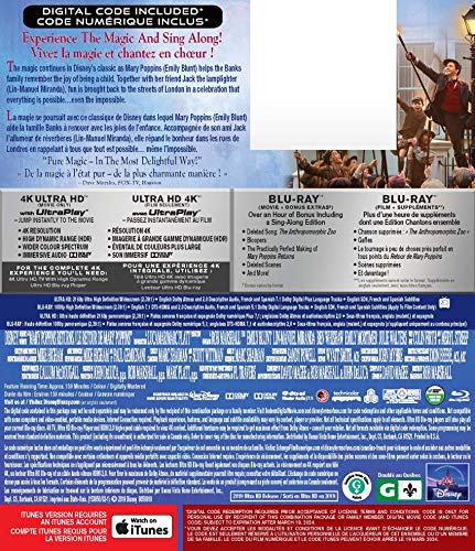 Mary Poppins Returns - 4K/Blu-Ray (Used)