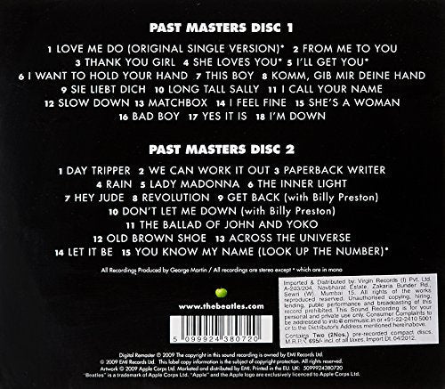 The Beatles / Past Masters - CD (Used)