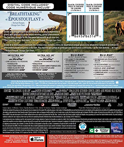 The Lion King - 4K/Blu-Ray