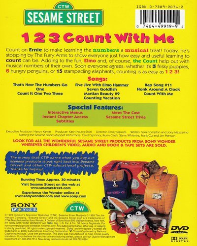 Sesame Street: 1, 2, 3, Compte avec moi - DVD (occasion)