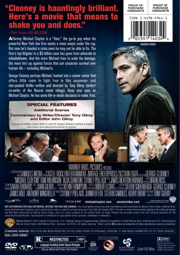 Michael Clayton (Full Screen) - DVD (Used)