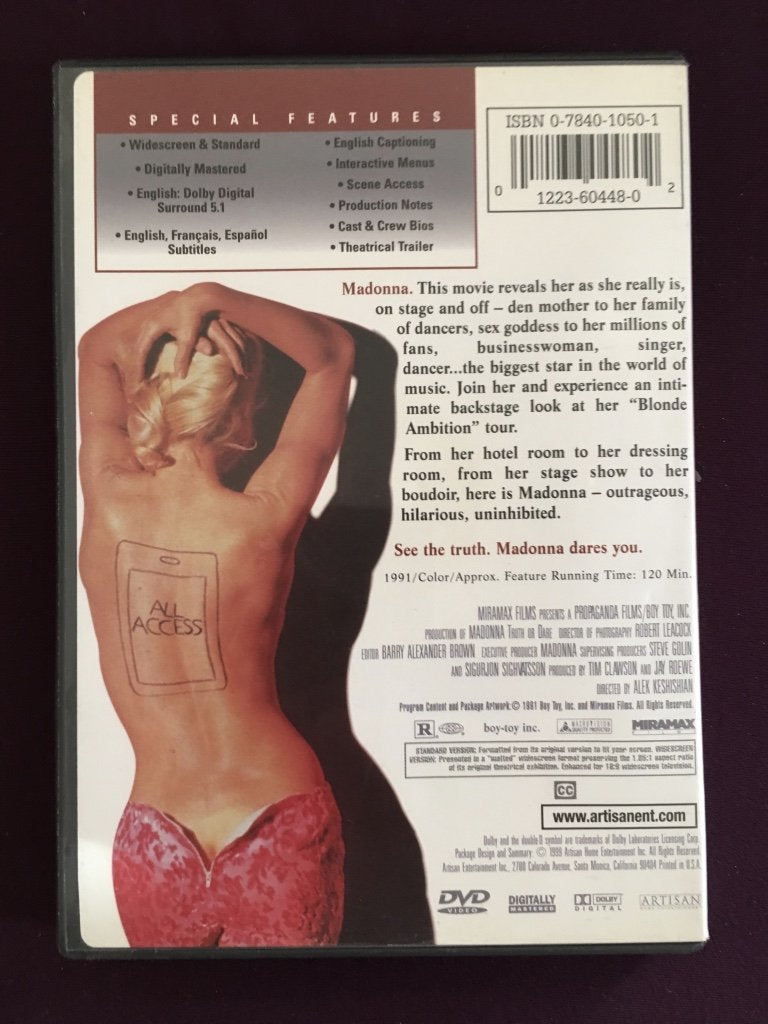 Truth Or Dare (Widescreen/Full Screen)