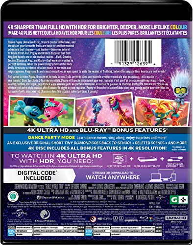 Trolls World Tour - 4K/Blu-Ray