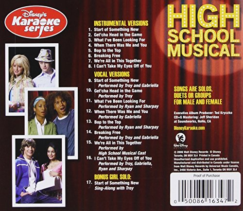 Disney's Karaoke Series: High School Musical