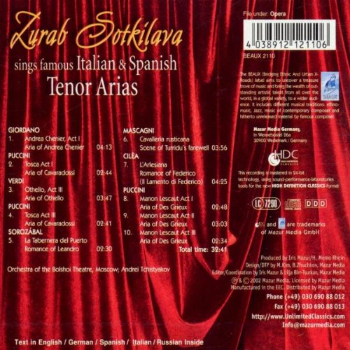 Italian+Spanish Tenor Arias
