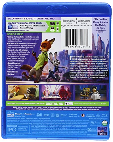 Zootopie - Blu-Ray/DVD (Occasion)