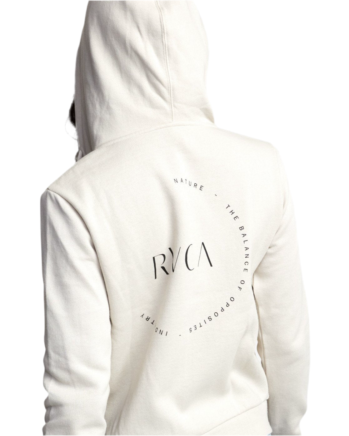 RVCA 'Encircled' Zip-Up Hoodie - Oatmeal