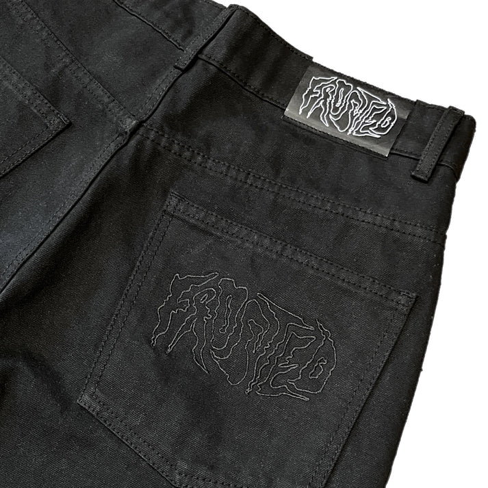 Frosted Skateboards 'Wavy Classic' Baggy Jeans - Black