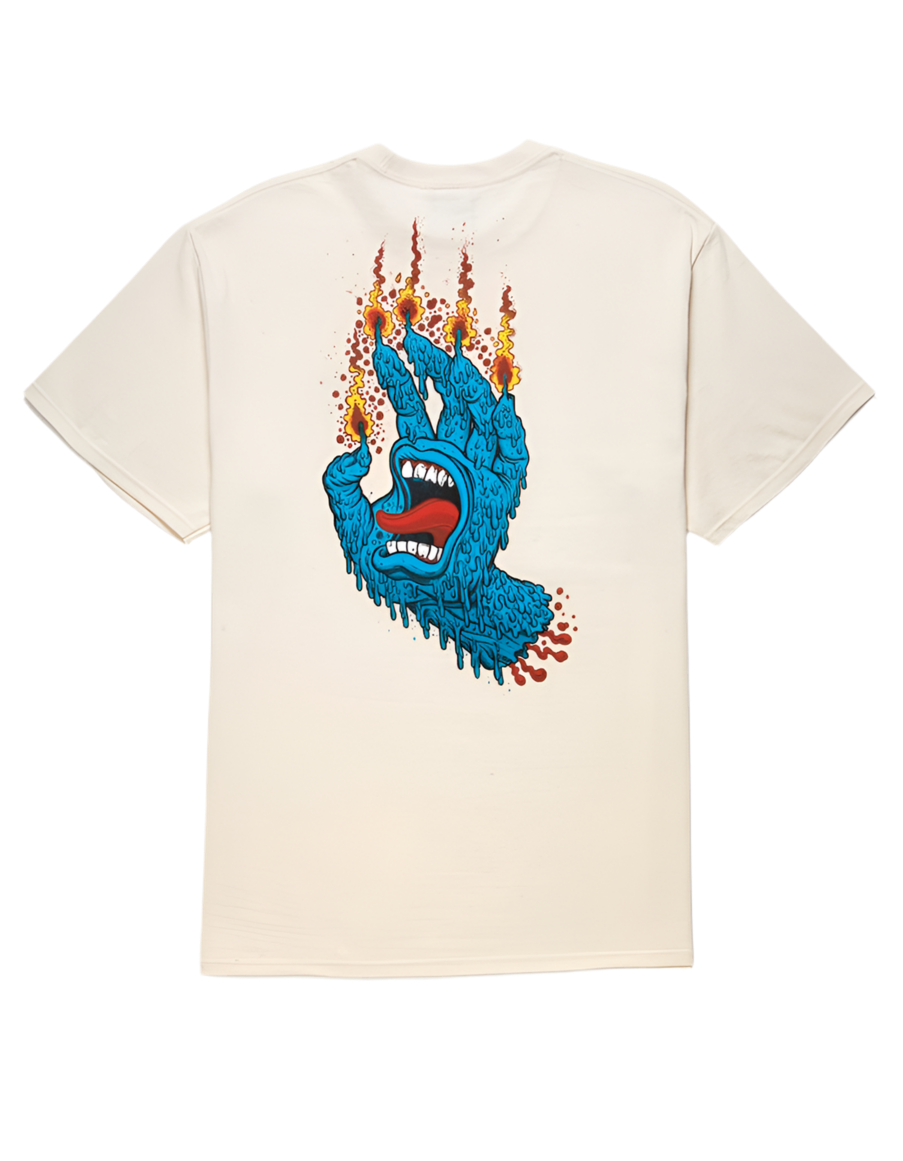 Santa Cruz 'Pace Ritual Hand' Tee - Natural