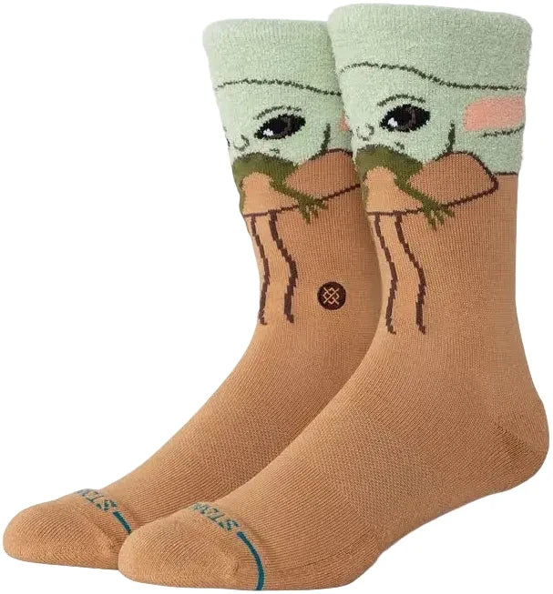 Stance x Star Wars 'Grogu Hungry' Crew Socks - Green