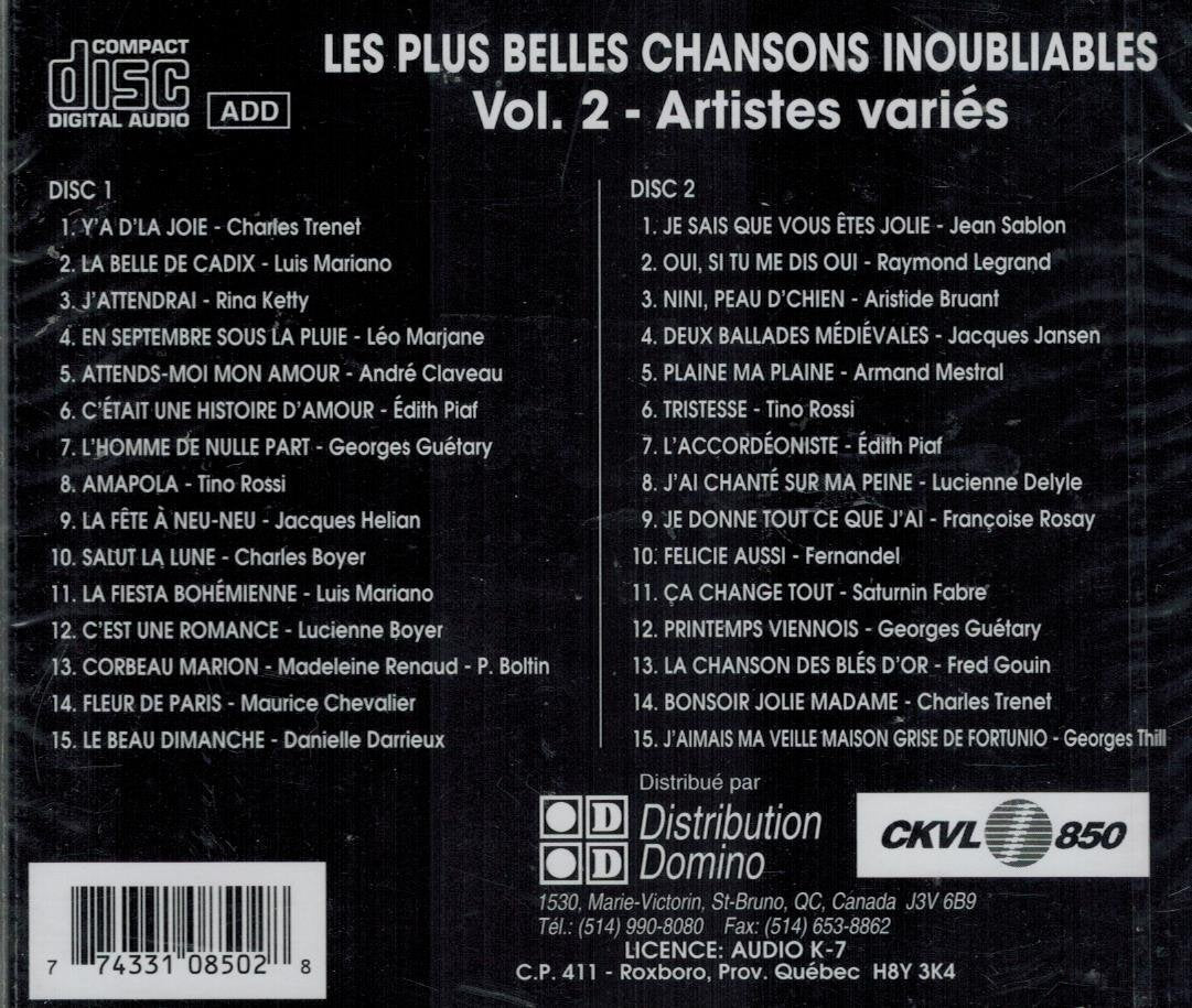 Chansons Inoubliables V2