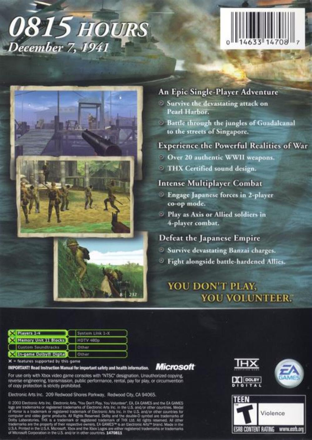 MEDAL OF HONOR: RISING SUN - Xbox