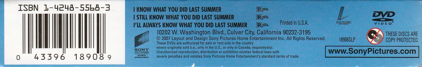 I Know What You Did Last Summer: Triple Feature - DVD