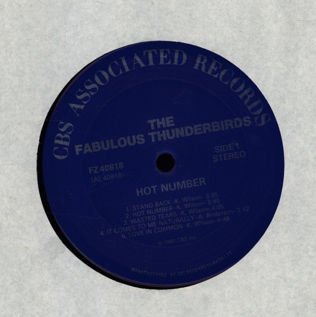 The Fabulous Thunderbirds - Hot Number - CBS Associated Records - FZ 40818 NM/NM LP