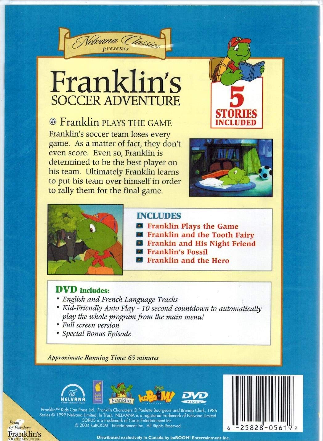 Franklin's Soccer Adventure - DVD (Used)
