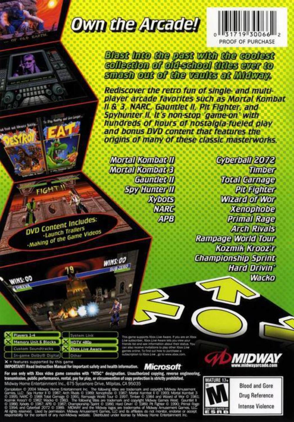 Midway Arcade Treasures 2 - XBOX (Used)