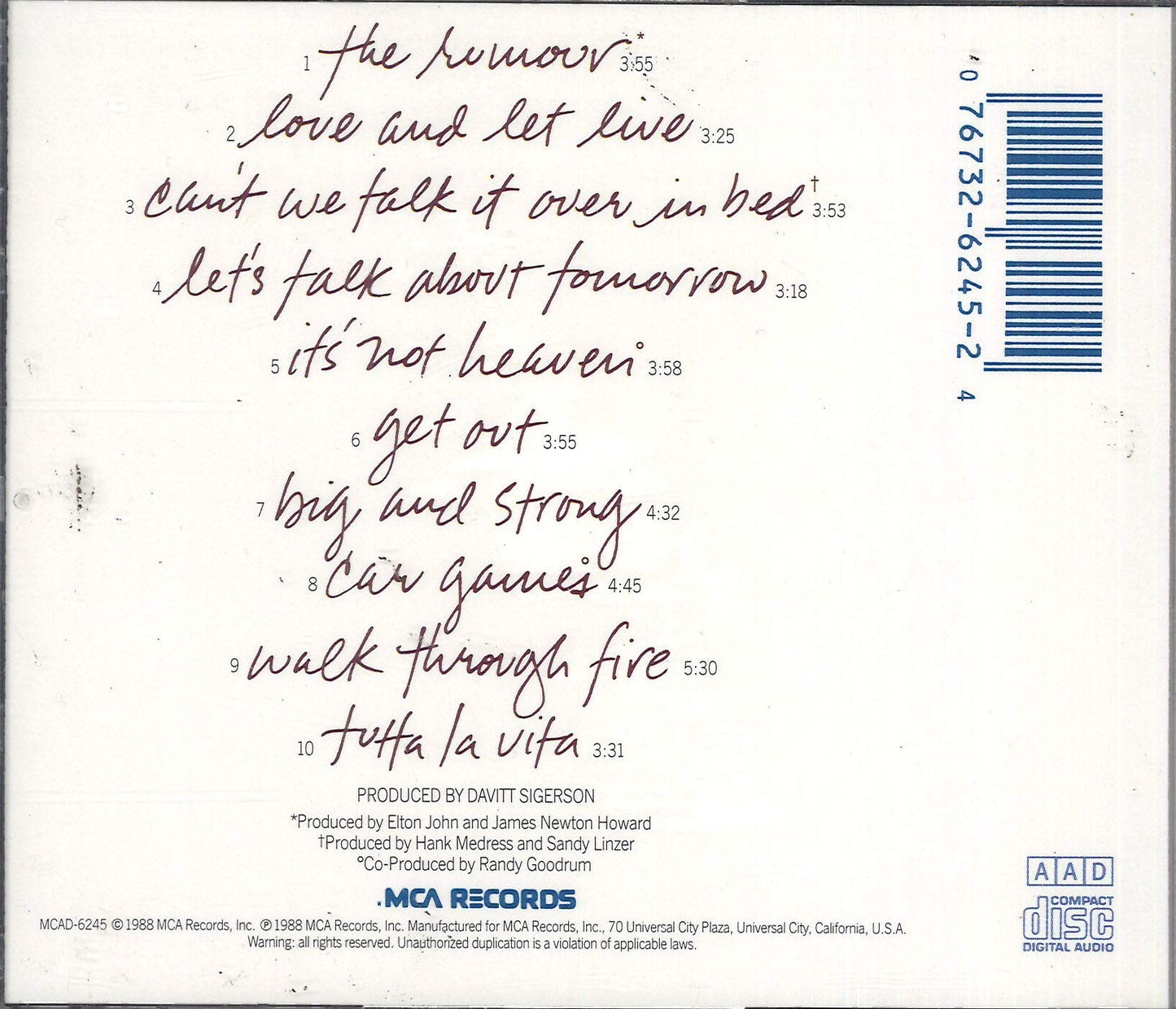Olivia Newton-John / Rumour - CD (Used)