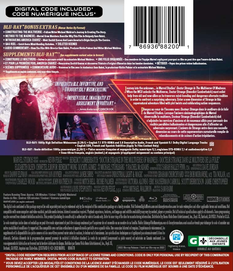 Doctor Strange in the Multiverse of Madness - Blu-Ray