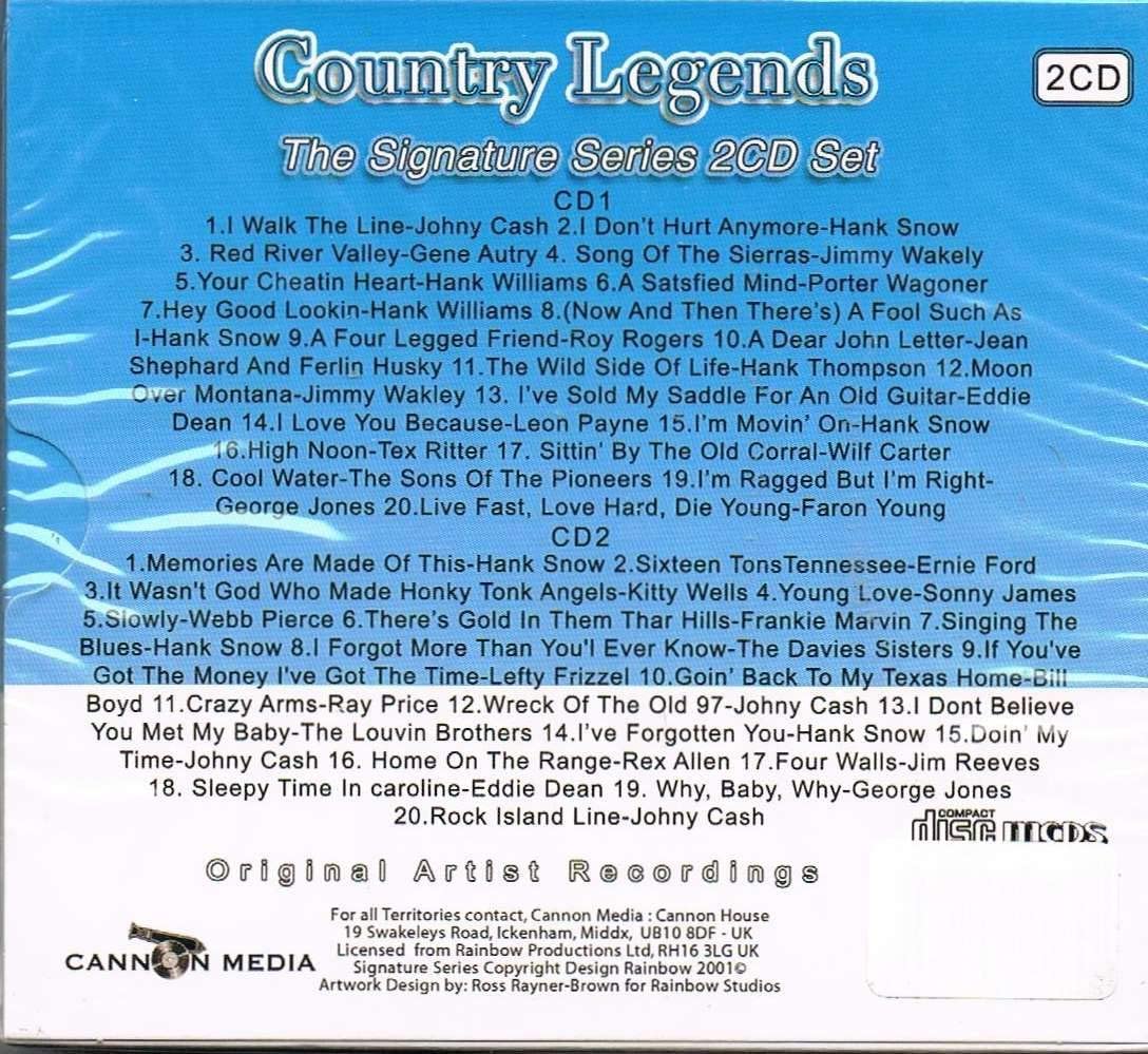 COUNTRY LEGEND, The Signatures Series, 40 Hits
