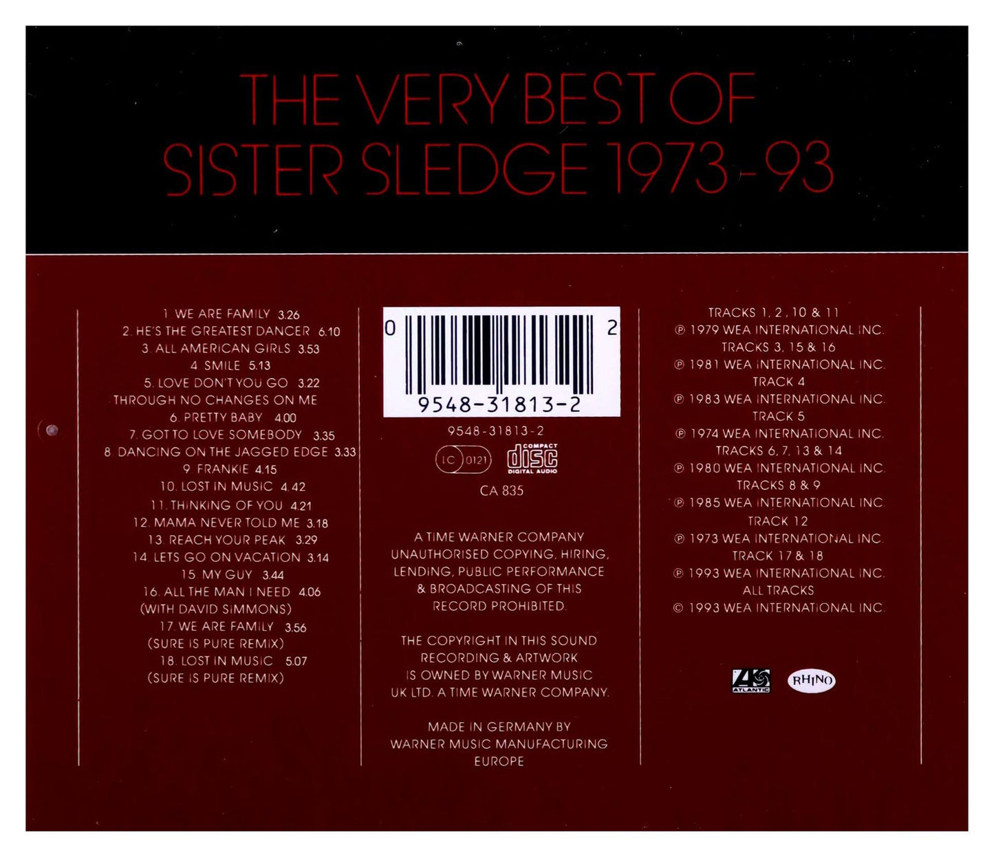 Sister Sledge / Best Of 1973 - 1985 - CD (Used)
