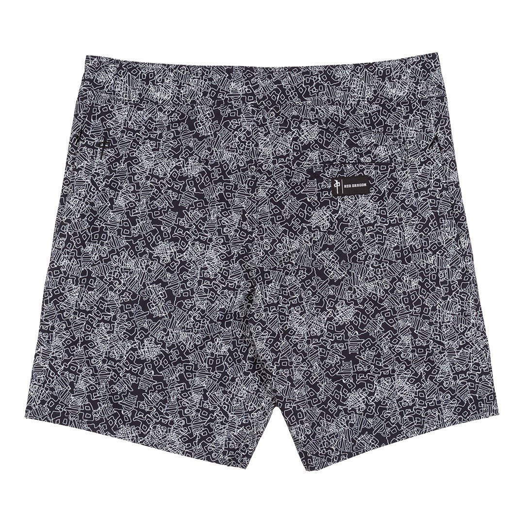 Red Dragon 'All OG' Boardshort - Black/White